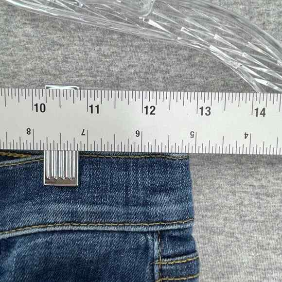 7 For All Mankind Jeans Womens 24 Skinny Crop & Roll Casual Medium Wash Denim - Picture 8 of 12